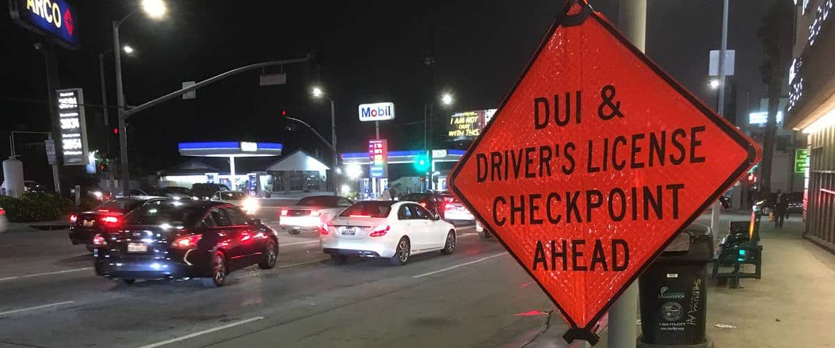 DUI checkpoint 