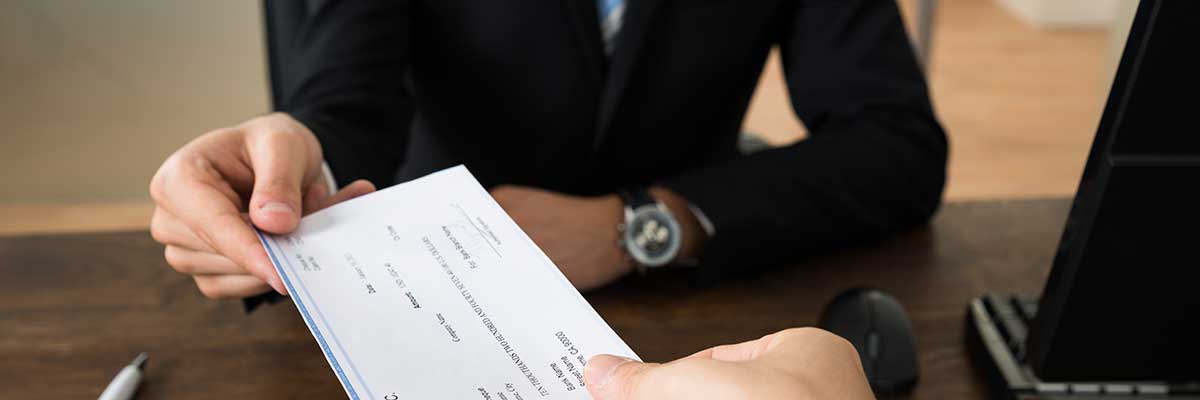 Car accident settlement check