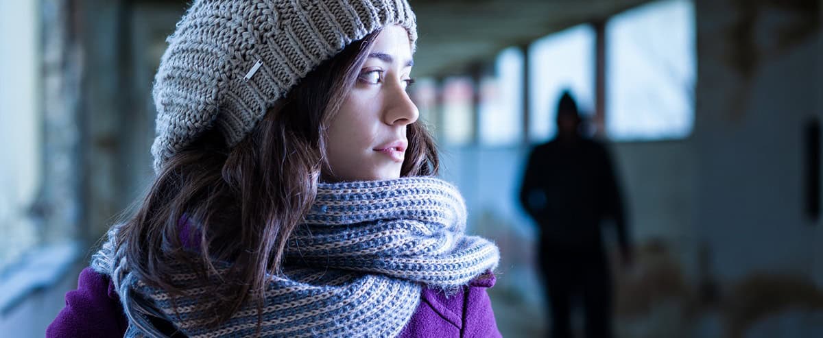 women being stalked